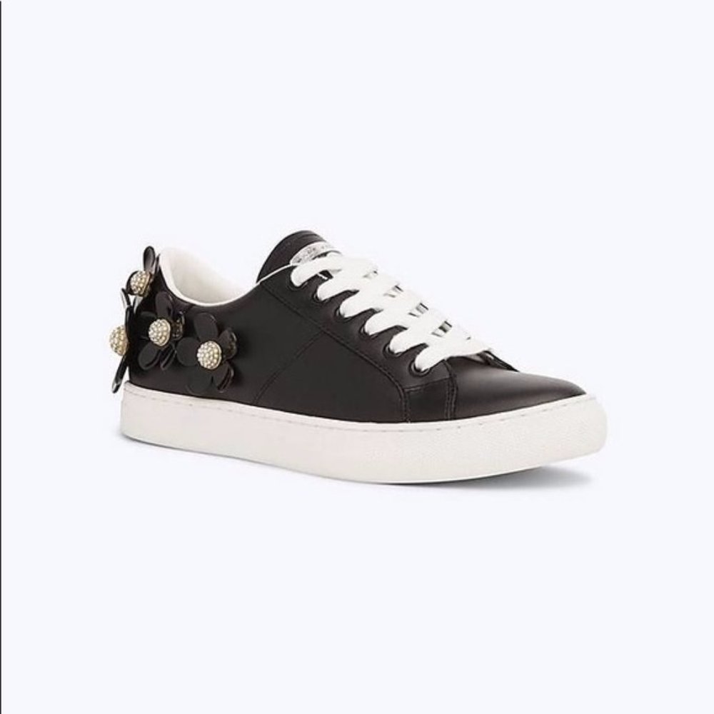 REDUCED PRICE Marc Jacobs Daisy Flower Platform  Black Sneakers